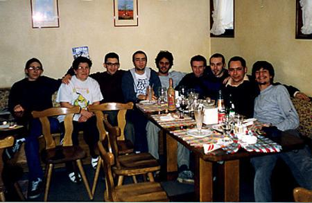 Friends eating - Maniago (PN) dai Pilia! 14.03.1999